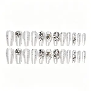 Bridal Premium Nail Gift Box – Large Rhinestone Full Size Set